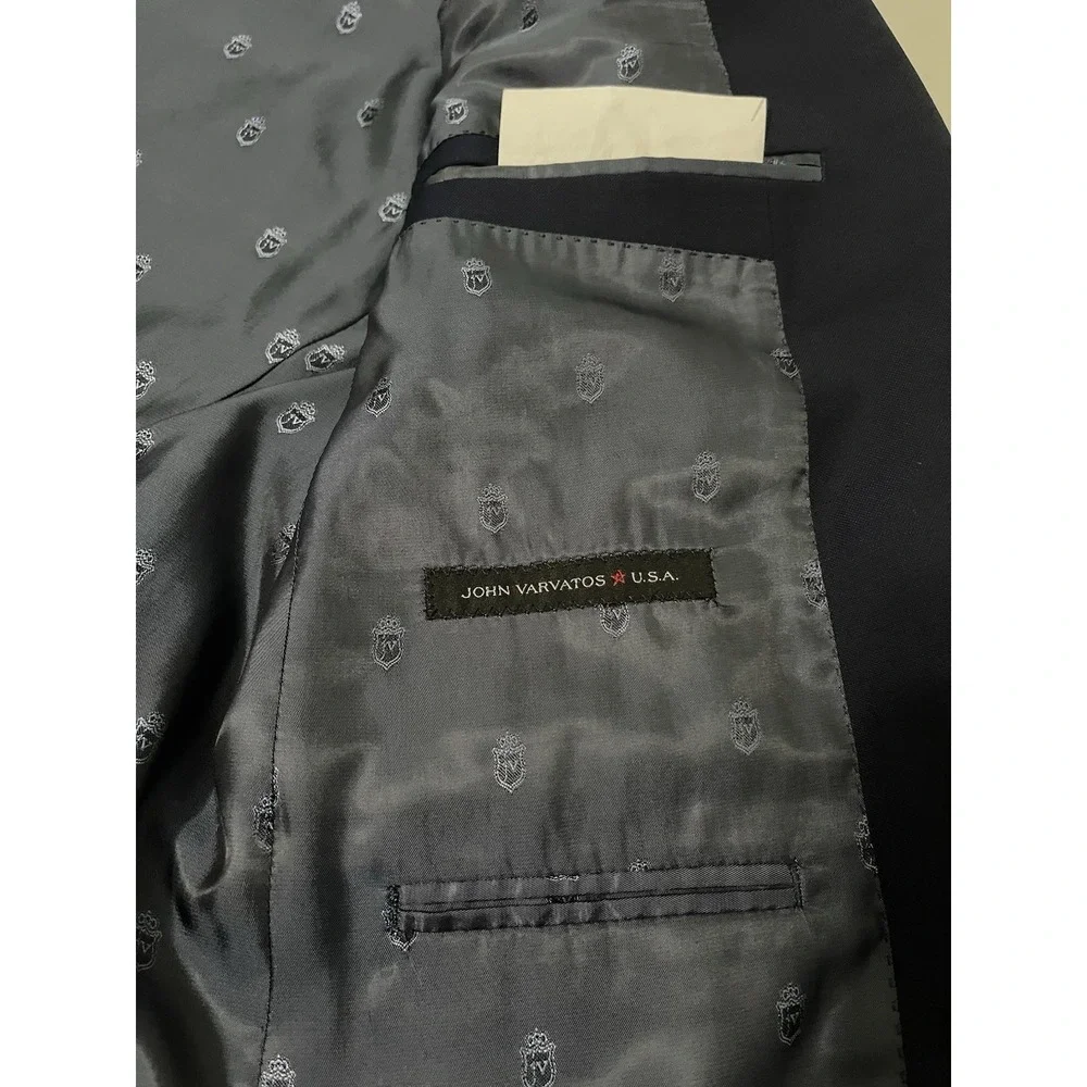 JOHN VARVATOS Bedford‎ Wool Blend Blazer 40R Navy Sport Coat 2 Button
